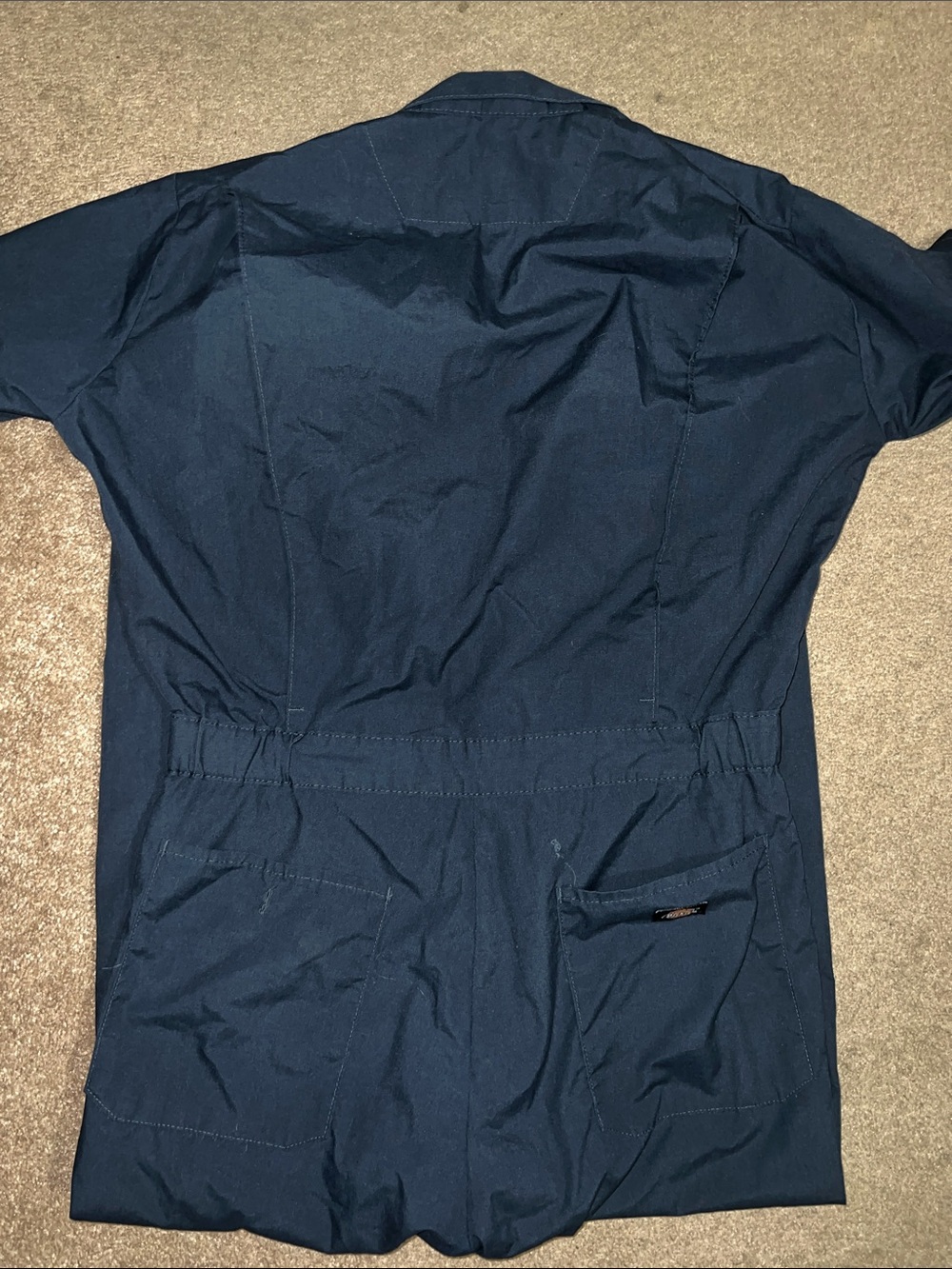 Dickies Dark Blue Men's Work Coverall with Chest Pockets - Picture 3 of 4